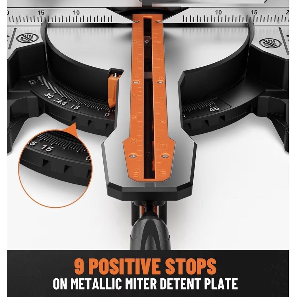 Dovaman 12-Inch Dual-Bevel Sliding Compound Miter Saw Ambidextrous & Laser Guide - Picture 3 of 16